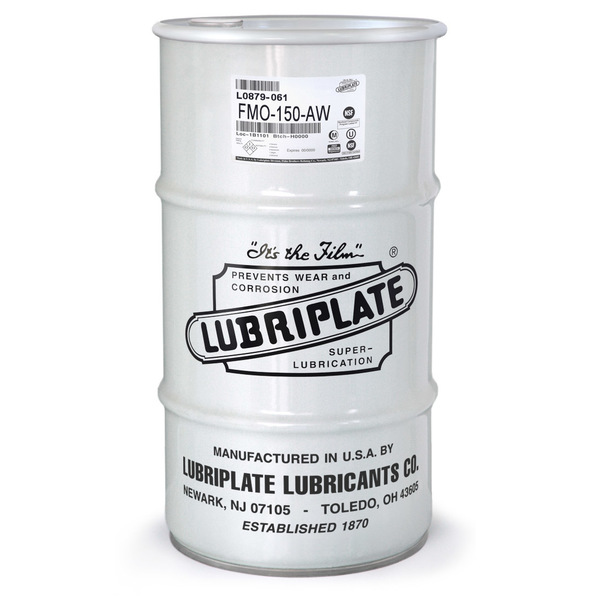 Lubriplate Fmo-150-Aw, ¼ Drum, H-1/Food Grade Usp Mineral Oil Hydraulic Fluid, Iso-32 L0879-061